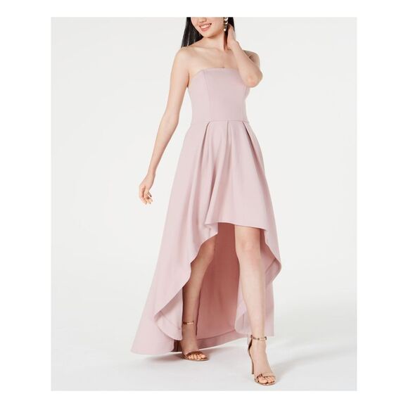 NWT SPEECHLESS Womens Pink Sleeveless Maxi Hi-Lo Party Dress Size: 1 - Picture 1 of 2